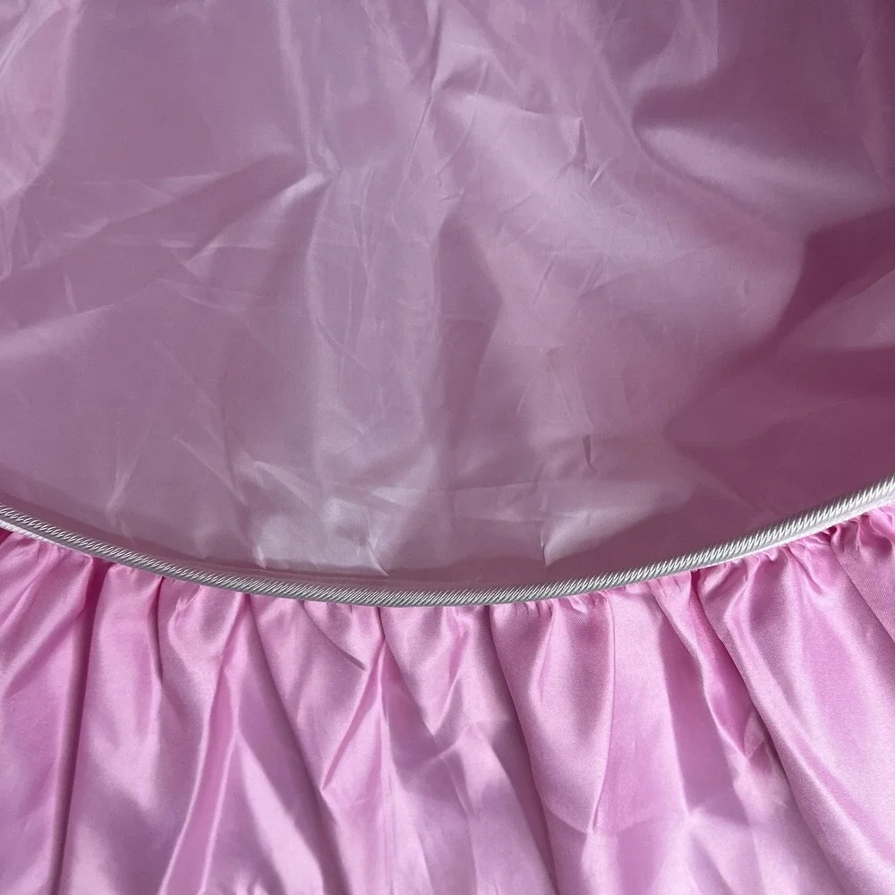 Vintage Rubies Girls Pink Black Princess Witch Costume Dress Up Cloths Hoop - Picture 7 of 13